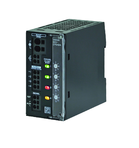 Picture of Elektrooniline kaitselüliti S8V, 4 kanalit, maks. 10A kanali kohta, alarm, 24 VDC, Omron