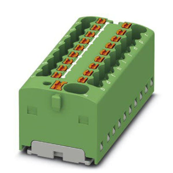 Picture of Jaotusklemm PTFIX 4mm²/18x1.5mm², roheline, (lisada DIN adapter 1049497), Phoenix
